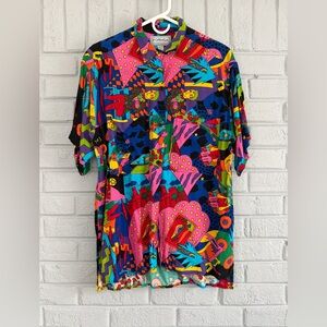 Vintage Forenza Vibrant Multicolor Graphic Shirt